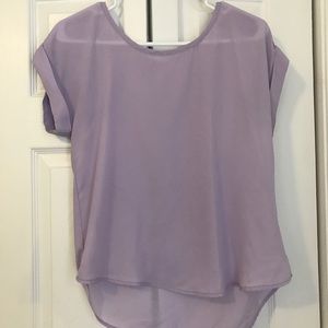 Lavender chiffon top